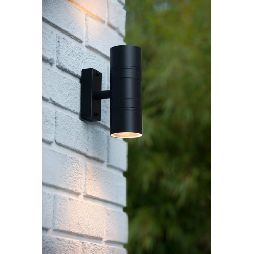 LUCIDE ARNE-LED Outdoor Wall lamp 2xGU10/5W Black, venkovní svítidlo - obrázek