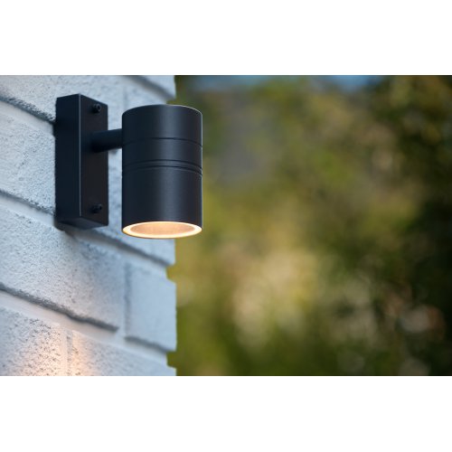 LUCIDE ARNE-LED Outdoor Wall lamp 1xGU10/5W Black, venkovní svítidlo - obrázek