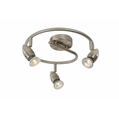 LUCIDE CARO-LED Spot Bow 3xGU10/5W Satin Chrome, bodové svítidlo, bodovka - obrázek