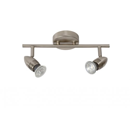 LUCIDE CARO-LED Wall Spot 2xGU10/5W L32 H12.5 Satin Chrome, bodové svítidlo, bodovka - obrázek