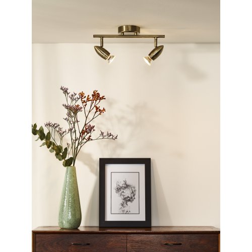 LUCIDE CARO-LED Wall Spot 2xGU10/5W L32 H12.5 Bronze, bodové svítidlo, bodovka - obrázek