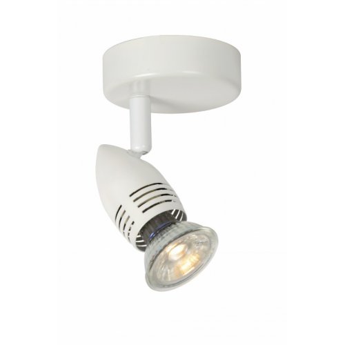 LUCIDE CARO-LED Wall Spot 1xGU10/5W D8.5 H10.5 White, bodové svítidlo, bodovka