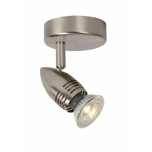 LUCIDE CARO-LED Wall Spot 1xGU10/5W D8.5 H10.5 Satin Chrome, bodové svítidlo, bodovka - obrázek