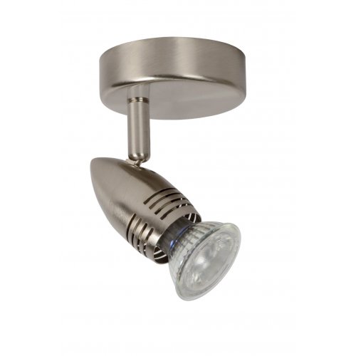 LUCIDE CARO-LED Wall Spot 1xGU10/5W D8.5 H10.5 Satin Chrome, bodové svítidlo, bodovka - obrázek
