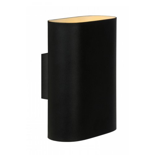 LUCIDE OVALIS Wall Light 2xE14/9W Black, nástěnné svítidlo - obrázek