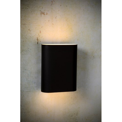 LUCIDE OVALIS Wall Light 2xE14/9W Black, nástěnné svítidlo - obrázek