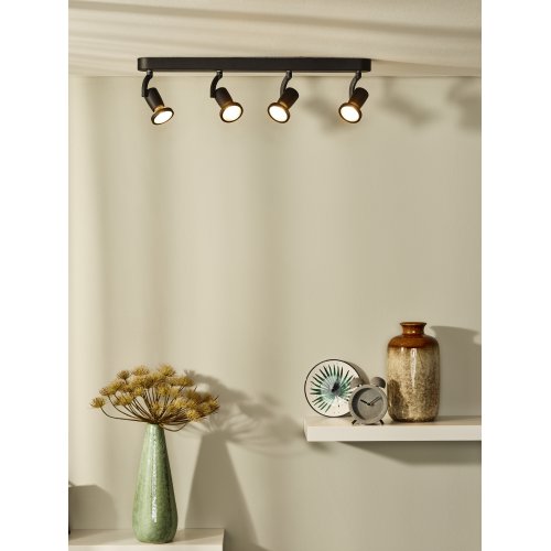 LUCIDE JASTER LED Spot 4xGU10/5W 320LM Black, bodové svítidlo, bodovka - obrázek