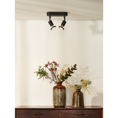 LUCIDE JASTER LED Spot 2xGU10/5W 320LM Black, bodové svítidlo, bodovka - obrázek