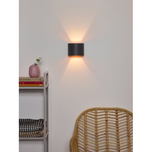 LUCIDE XIO Wall Light Round G9/4W 2700K Grey, nástěnné svítidlo - obrázek