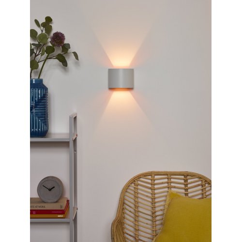 LUCIDE XIO Wall Light Round G9/4W 2700K White, nástěnné svítidlo - obrázek