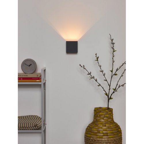 LUCIDE XIO Wall Light Square G9/4W 2700K Grey, nástěnné svítidlo - obrázek