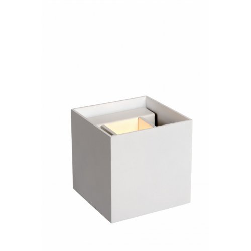 LUCIDE XIO Wall Light Square G9/4W 2700K White, nástěnné svítidlo - obrázek