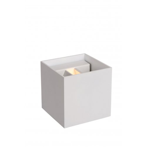 LUCIDE XIO Wall Light Square G9/4W 2700K White, nástěnné svítidlo - obrázek