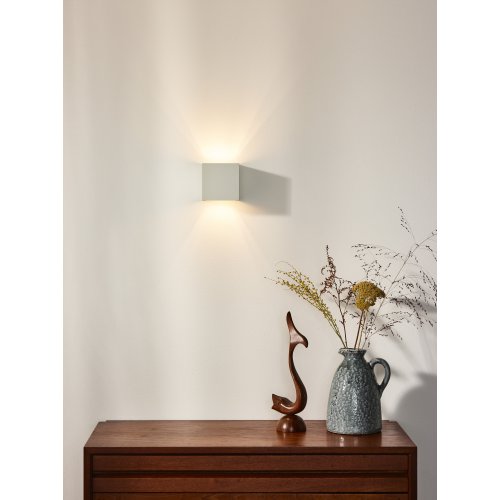 LUCIDE XIO Wall Light Square G9/4W 2700K White, nástěnné svítidlo - obrázek