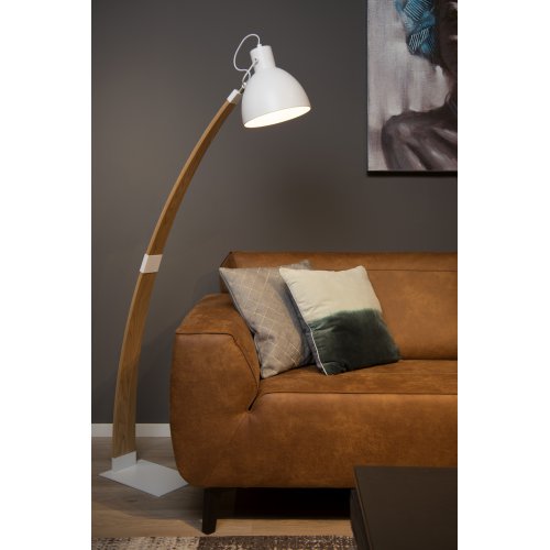 LUCIDE CURF Floor Lamp E27/60W White, stojací lampa - obrázek