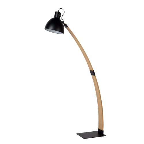 LUCIDE CURF Floor Lamp E27/60W Black, stojací lampa - obrázek
