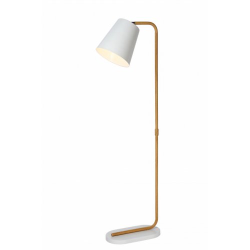 LUCIDE CONA FloorLamp E27 L38 W21 H140cm White, stojací lampa - obrázek