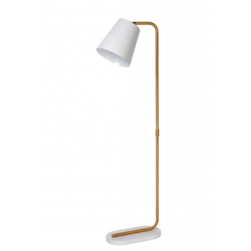 LUCIDE CONA FloorLamp E27 L38 W21 H140cm White, stojací lampa - obrázek