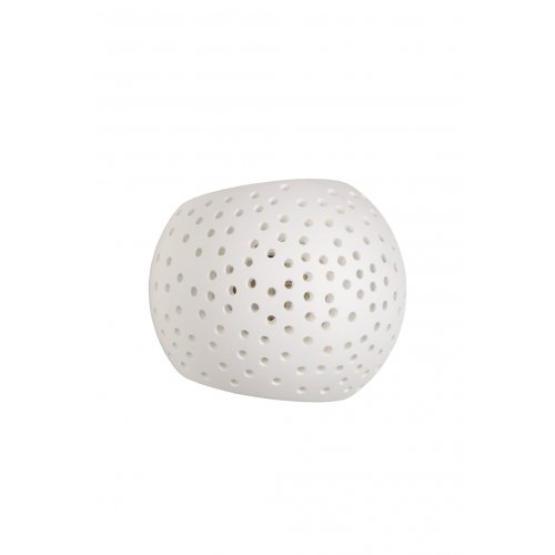 LUCIDE GIPSY Wall Light Round G9 15x12x11cm White, nástěnné svítidlo - obrázek