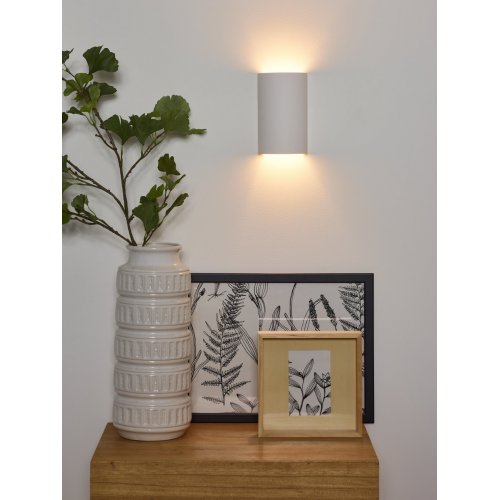 LUCIDE GIPSY Wall Light Round G9 18x11x7cm White, nástěnné svítidlo - obrázek