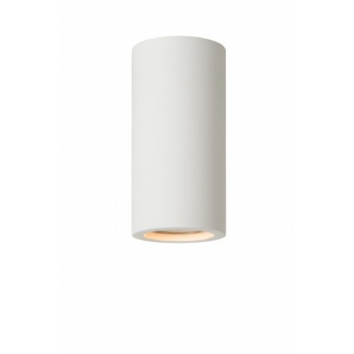 LUCIDE GIPSY Ceiling Light Round GU10 H14cm White, stropní svítidlo - obrázek