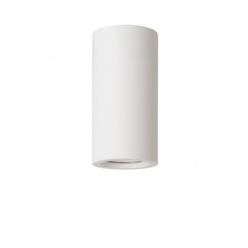 LUCIDE GIPSY Ceiling Light Round GU10 H14cm White, stropní svítidlo - obrázek