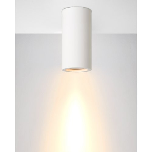 LUCIDE GIPSY Ceiling Light Round GU10 H14cm White, stropní svítidlo - obrázek