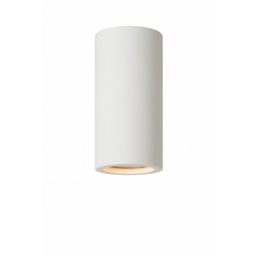LUCIDE GIPSY Ceiling Light Round GU10 H14cm White, stropní svítidlo
