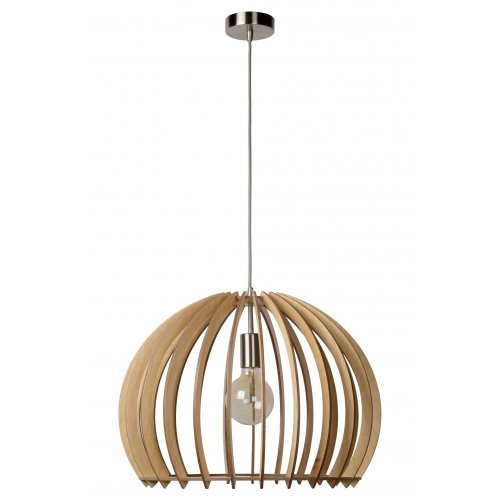 LUCIDE BOUNDE Pendant E27 D50 H37cm Light Wood, závěsné svítidlo, lustr - obrázek