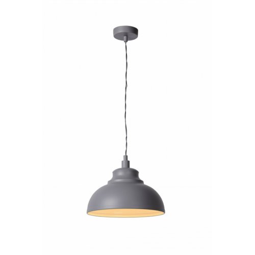 LUCIDE ISLA Pendant E14 D29 H22 cm Grey, závěsné svítidlo, lustr - obrázek