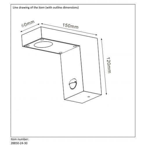 LUCIDE TEXAS-IR Wall Light IP54 H12 L15 LED 6W senzor pohybu, Black, venkovní svítidlo - obrázek