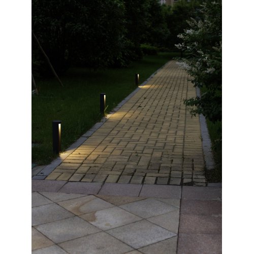 LUCIDE COMBO Post LED 7W IP54 3000K H25 D9cm Black, venkovní svítidlo - obrázek