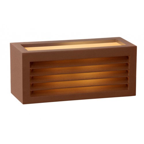 LUCIDE DIMO Wall Light IP54 E27 10.8x11x25cm Rust Brown, venkovní svítidlo - obrázek