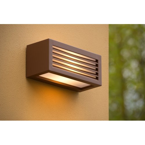 LUCIDE DIMO Wall Light IP54 E27 10.8x11x25cm Rust Brown, venkovní svítidlo - obrázek