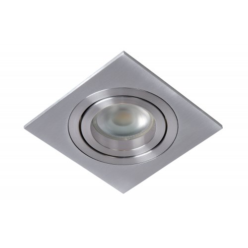 LUCIDE TUBE Spot Square D9cm GU10 Satin Chrome, bodové svítidlo, bodovka - obrázek