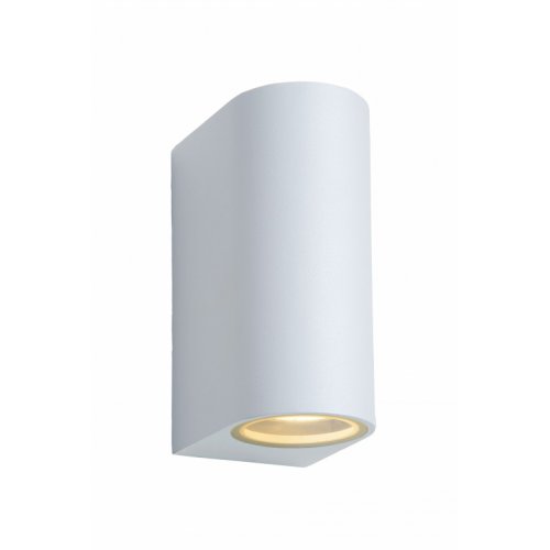 LUCIDE ZORA-LED Wall Light 2xGU10/5W White, venkovní svítidlo - obrázek