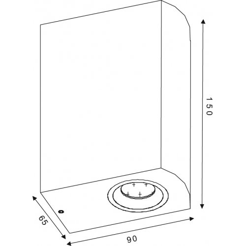 LUCIDE ZORA-LED Wall Light 2xGU10/5W White, venkovní svítidlo - obrázek