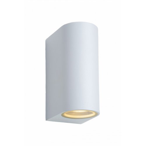 LUCIDE ZORA-LED Wall Light 2xGU10/5W White, venkovní svítidlo
