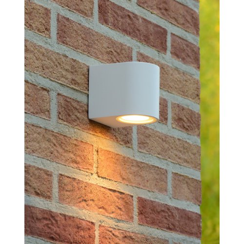 LUCIDE ZORA-LED Wall Light GU10/5W White, venkovní svítidlo - obrázek