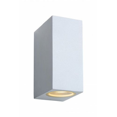 LUCIDE ZORA-LED Wall Light 2xGU10/5W White, venkovní svítidlo - obrázek