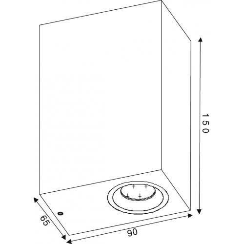 LUCIDE ZORA-LED Wall Light 2xGU10/5W White, venkovní svítidlo - obrázek