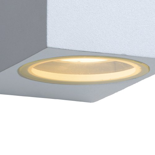 LUCIDE ZORA-LED Wall Light 2xGU10/5W White, venkovní svítidlo - obrázek