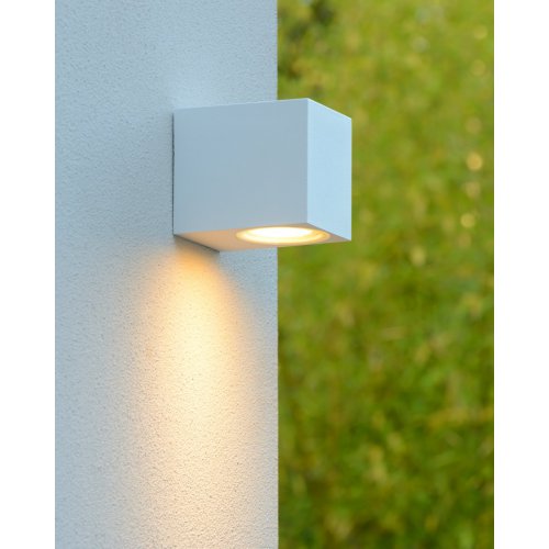 LUCIDE ZORA-LED Wall Light GU10/5W White, venkovní svítidlo - obrázek