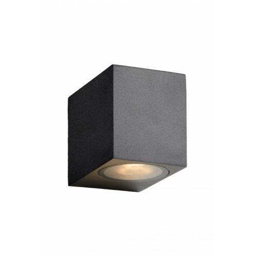 LUCIDE ZORA-LED Wall Light GU10/5W Black, venkovní svítidlo - obrázek