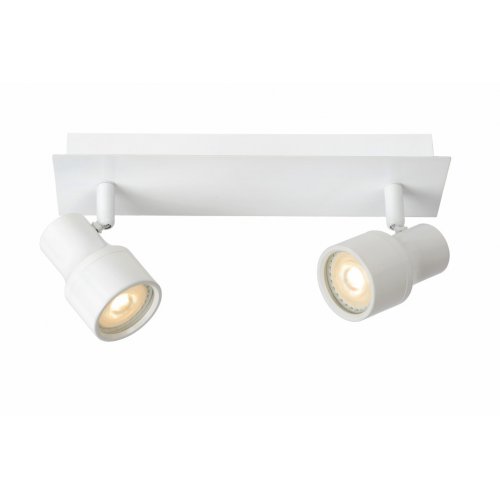 LUCIDE SIRENE-LED Spot 2xGU10/5W D10, IP44, White, bodové svítidlo, bodovka