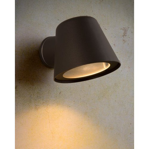 LUCIDE DINGO Wall Light LED GU10/4,5W IP44 Black, venkovní svítidlo - obrázek