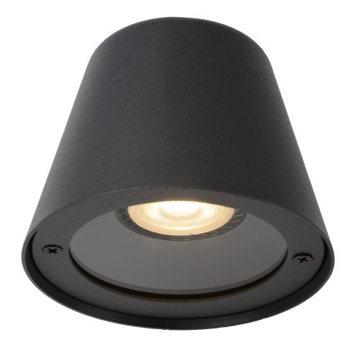 LUCIDE DINGO Wall Light LED GU10/4,5W IP44 Black, venkovní svítidlo - obrázek