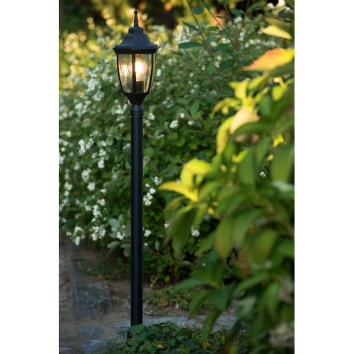 LUCIDE Outdoor lighting post H110cm E27/60W Black, venkovní svítidlo - obrázek