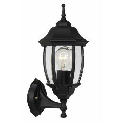 LUCIDE Outdoor lighting up H37cm E27/60W Black, venkovní svítidlo - obrázek