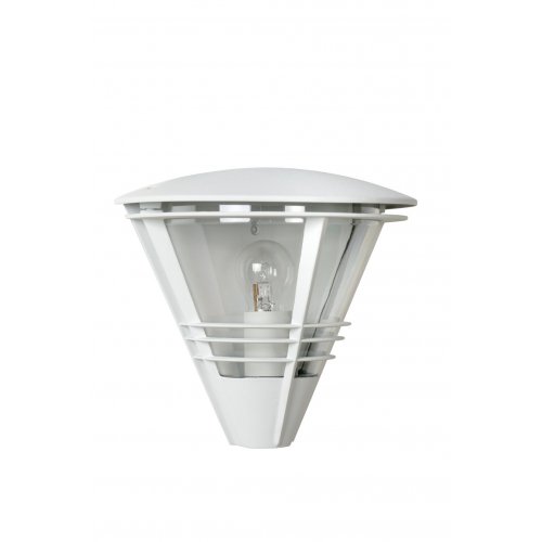 LUCIDE LIVIA Wall light IP44 E27 L27 H25cm White, venkovní svítidlo - obrázek